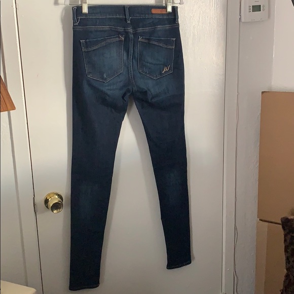 Dark blue jean leggings - Picture 2 of 2